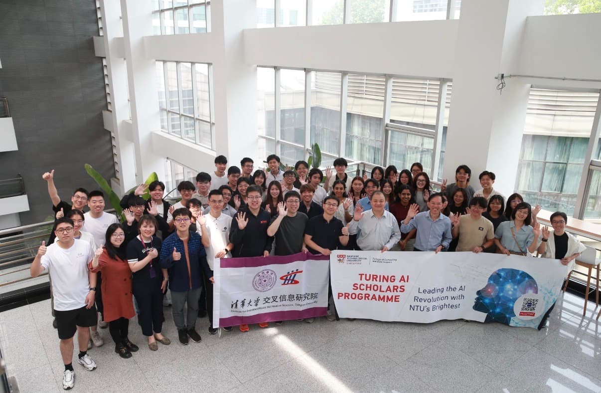 Group photo at Tsinghua University